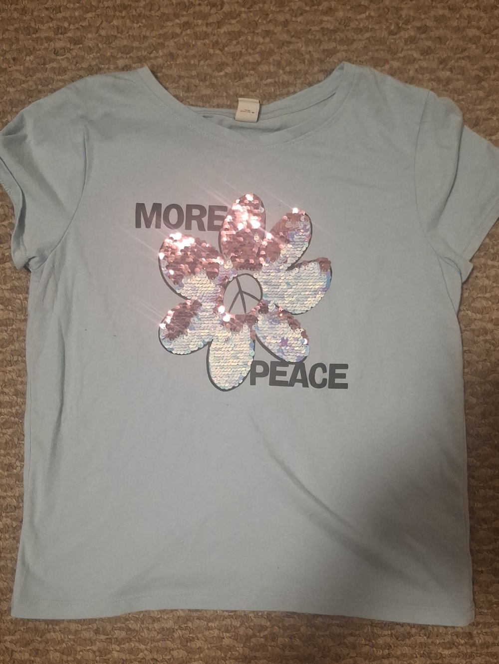 Old Navy Light Blue Tee with Navy Label